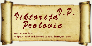 Viktorija Prolović vizit kartica